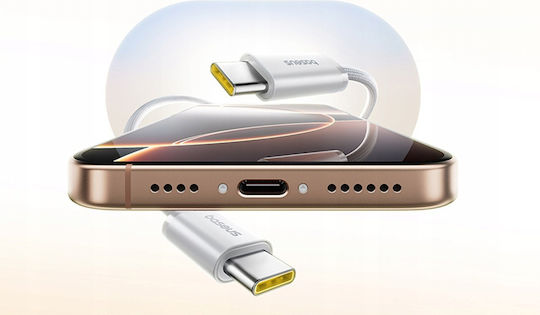 Baseus Dynamic Magnetic USB 2.0 Cable USB-C Male - USB-C 100W PD White 1m P10385200211-00