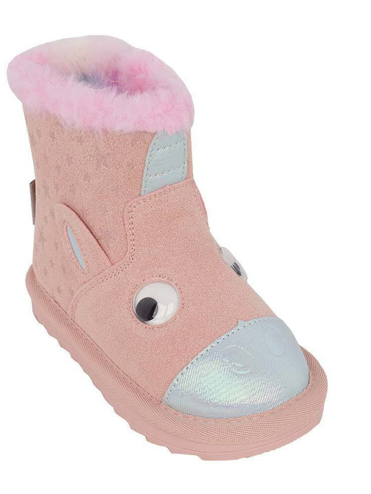 Kinderstiefeletten mit Reißverschluss Rosa