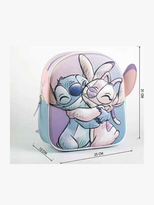 Cerda Lilo Stitch Schulranzen Rucksack Kindergarten Flieder