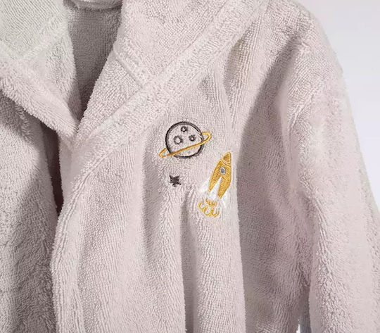 Nef-Nef Homeware Детски Халат My Universe Сив с Качулка