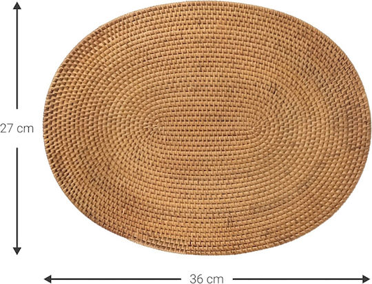 Polihome Erela Placemats Rattan 36x27cm Polihome Erela Placemats Rattan 36x27cm