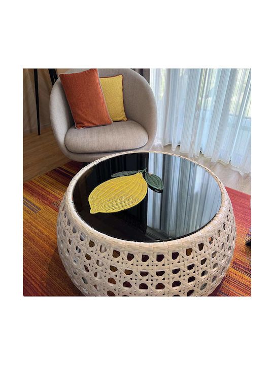 Polihome Lemons Σουπλά Rattan 39x30cm