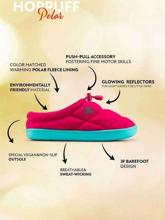 Kids Slippers Fuchsia Hoppuff Polar