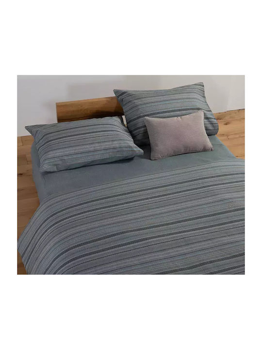 Nef-Nef Homeware Duvet Cover Set Cotton Queen with 2 Pillowcases 240x230 Degree Denim