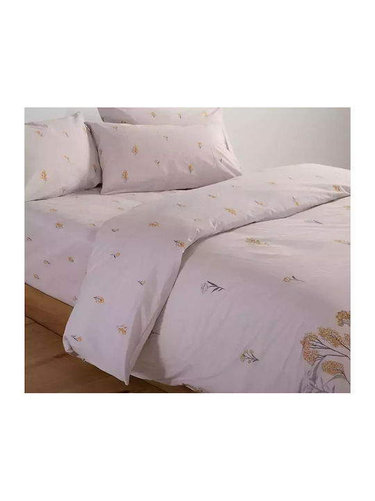 Nef-Nef Homeware Duvet Cover Set Cotton Queen with 2 Pillowcases 240x230 Fragesca Grey