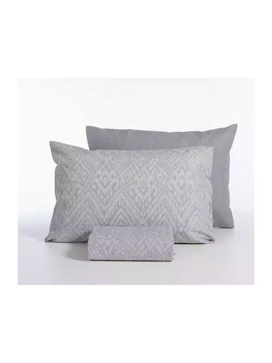 Nef-Nef Homeware Duvet Cover Set Cotton Single with Pillowcase 170x240 Orion Grey