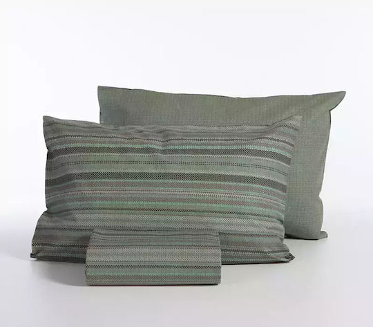Nef-Nef Homeware Σετ Μονή 170x240cm Degree Green
