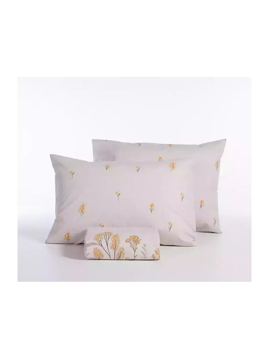 Nef-Nef Homeware Bettbezug-Set Baumwolle Einzelbett mit Kissenbezug 170x240 Fragesca Grey