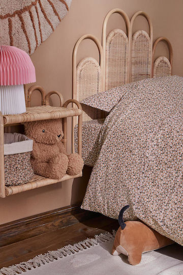 Polihome Bed Headboard Aemonis Wooden Beige 90x66cm