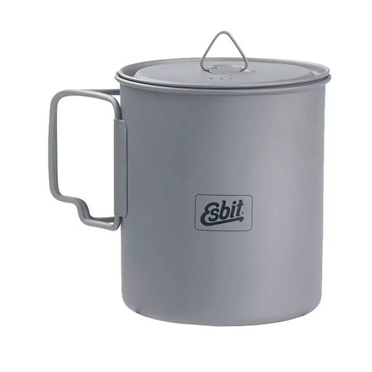 Esbit Becher mit Griff Thermosflasche 750ml Gray mit Stroh und Handgriff