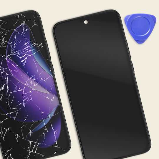 Relife Komplettbildschirm Oppo Reno 13 LCD Panel Vorinstalliertes Chassis Glas Schwarz