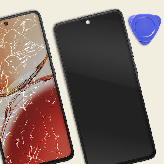 Relife Complete Screen Oppo Reno 12 FS LCD Panel Frame Glass Black