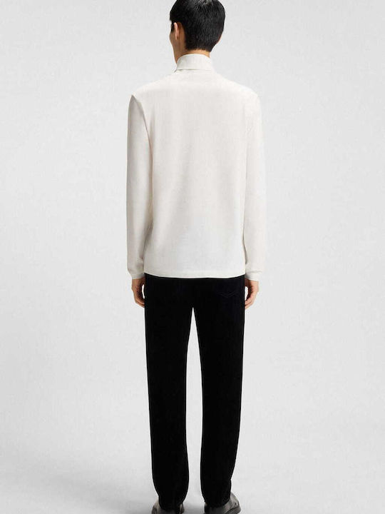 Daporollo Long Sleeve White Blouse