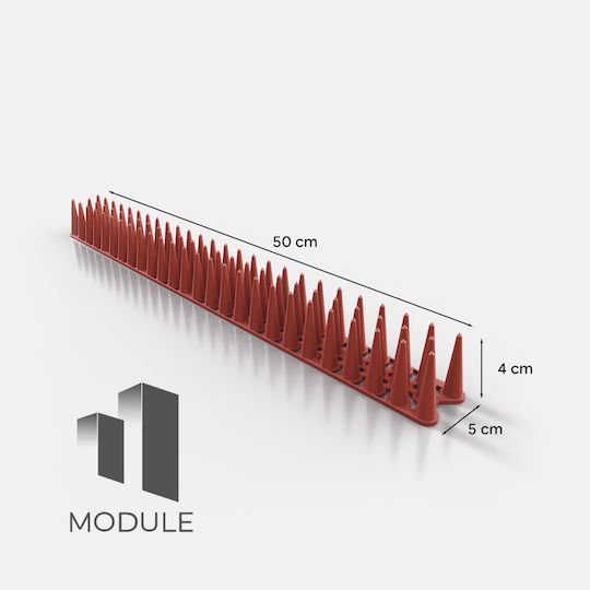 Module Σετ 12 Τμχ Ακίδες Απώθησης Πουλιών / Γατών 0.5x0.05m