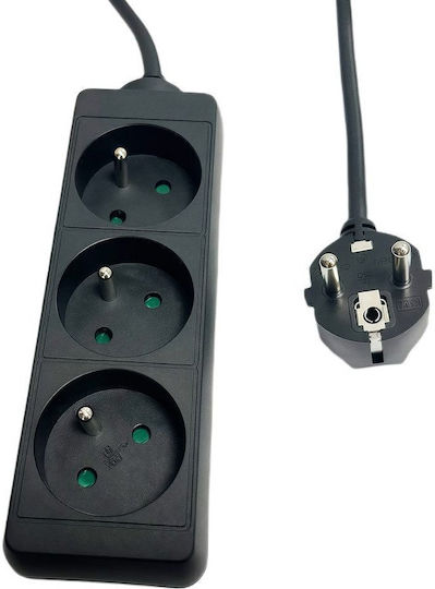 Microconnect Πολύπριζο 3 Θέσεων Γαλλίας (Type E)