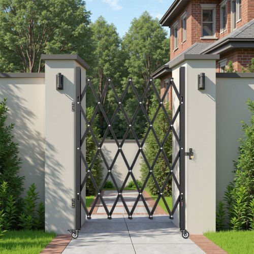 Vevor Metal Fence Gate in Black Color xcm