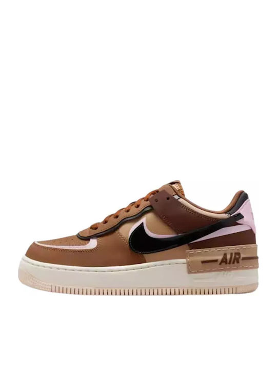 Nike Air Force 1 Shadow Sneakers Καφέ