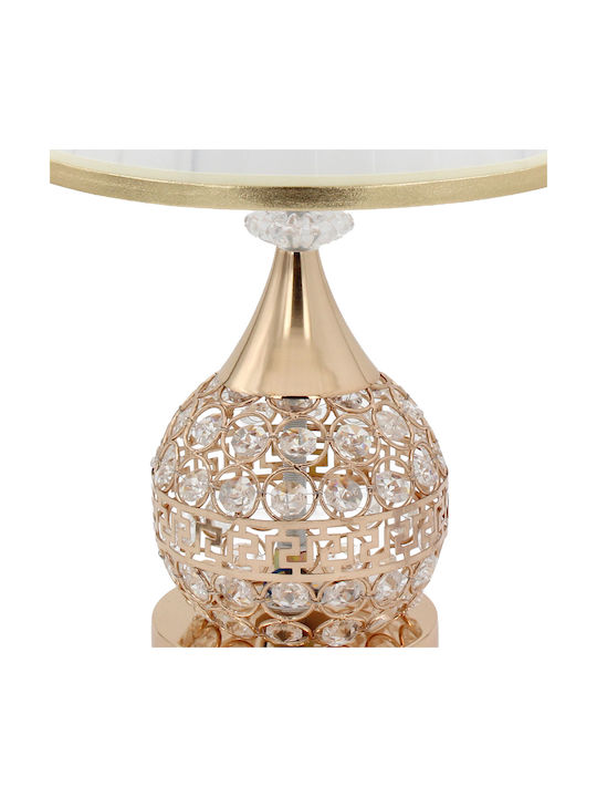 Keskor Metal Table Lamp for Socket E27 LED with Gold Shade and Base