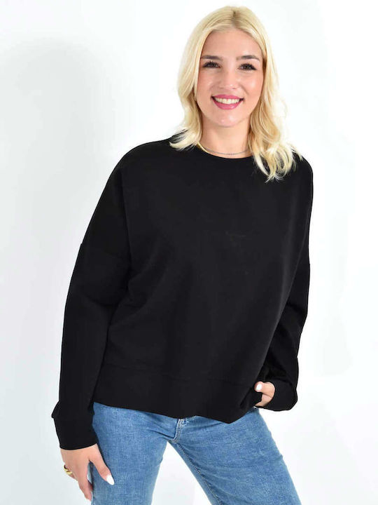 Long Women's Sweatshirt Black