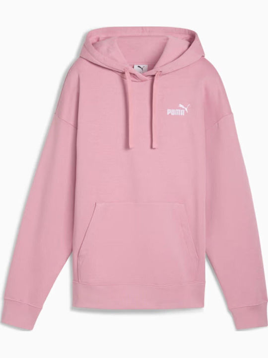 Logo Women's Sweatshirt Hooded Pink