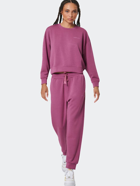 Cropped Women's Sweatshirt Crushed Berry