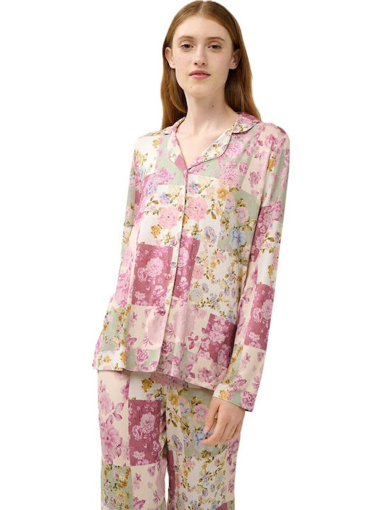 Vamp Summer Women's Pyjama Set Dark Pink