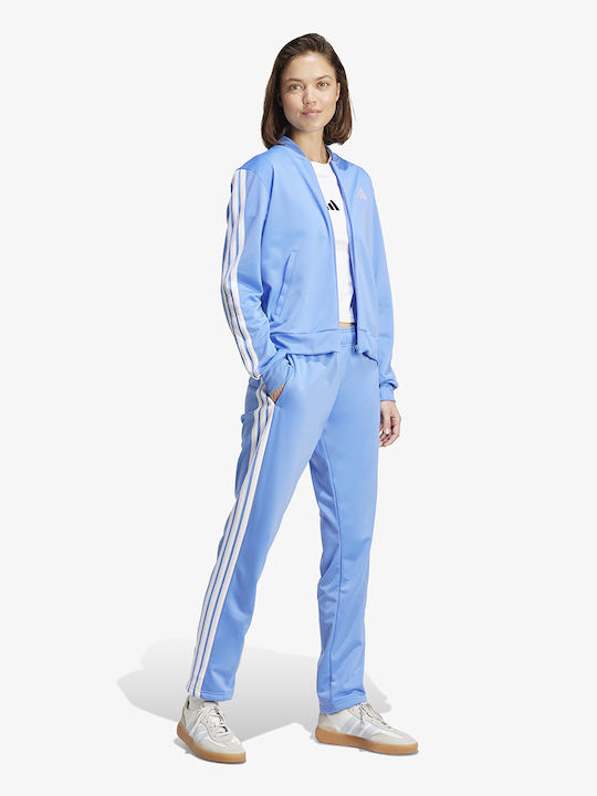 Essentials 3 Stripes Jogginganzug Hellblau