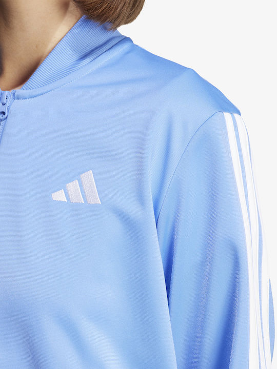 Essentials 3 Stripes Jogginganzug Hellblau