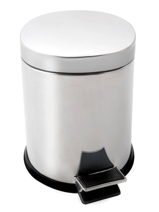 Interflex Inox Badezimmer Mülleimer 12Es Silber