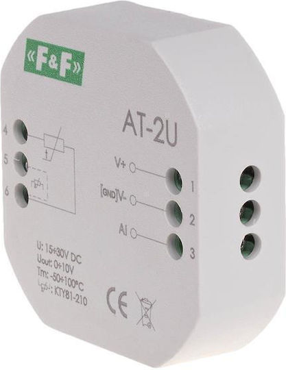 F&f Analog Voltage Temperature Transmitter 0-10v Without Max-at-2u Probe