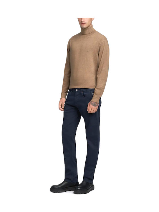 Grover Men's Elastic Straight Jeans Blue