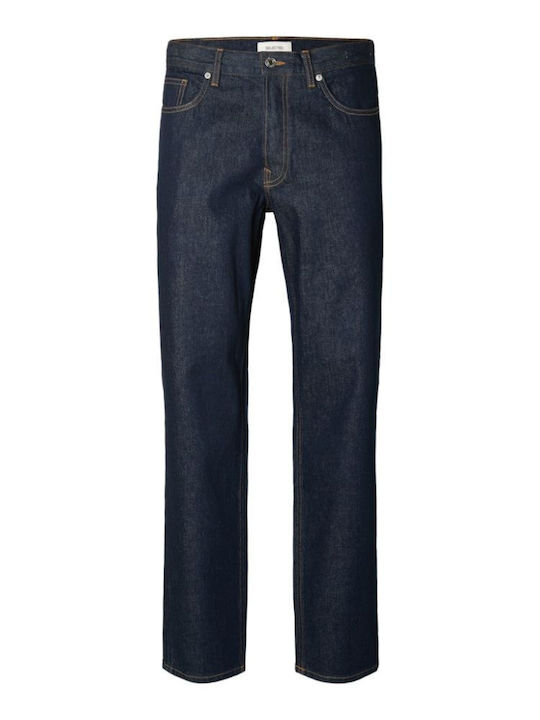Selected Ανδρικό Παντελόνι Τζιν Regular Fit Tapered Dark Blue
