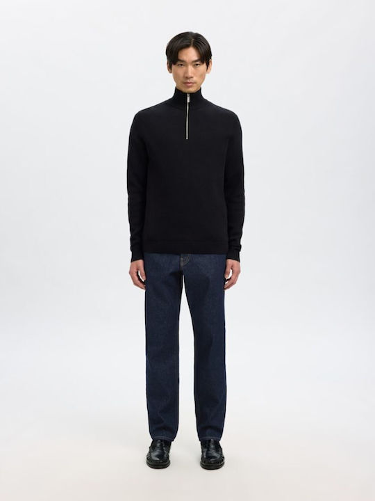 Ανδρικό Παντελόνι Τζιν με Regular Tapered Εφαρμογή Dark Blue