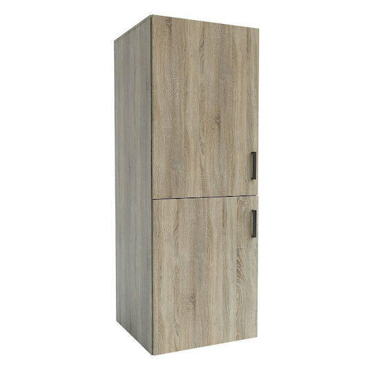 Alphab2b Badezimmerschrank Wäscherei B70xT68xH190cm Sonoma