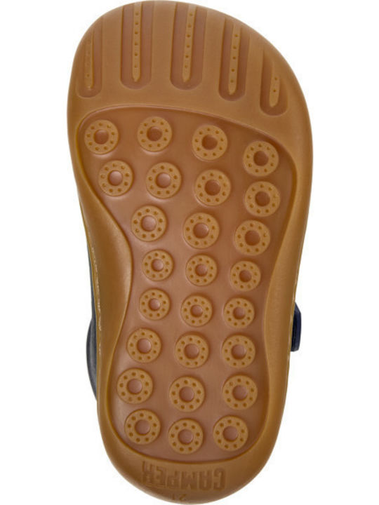 Peu Cami Leather Kids Boots with Laces Navy Blue