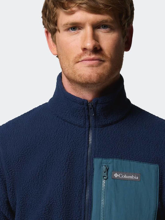 Ridge Ανδρική Ζακέτα Fleece Navy Μπλε