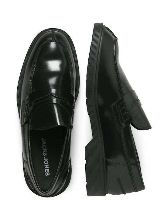 Men's Leather Moccasins Black