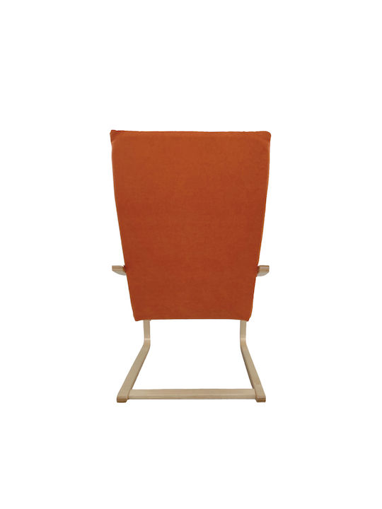 Nordvik Πολυθρόνα Πορτοκαλί 60x71x105cm
