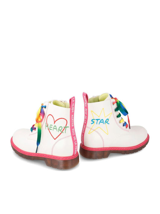 Kids Boots with Zipper Beige