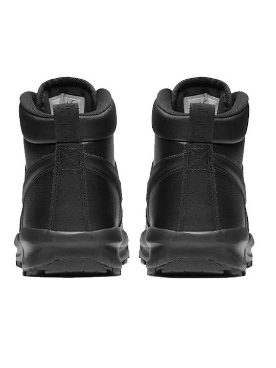 Manoa Leather Kids Boots with Laces Black