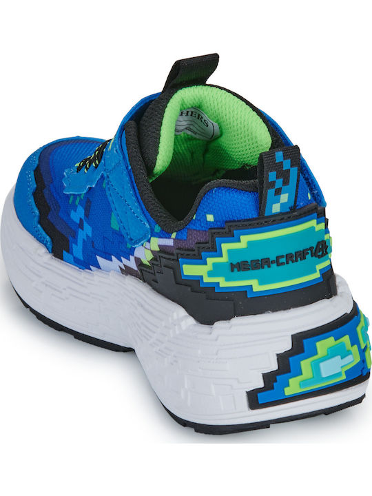 Mega-craft 4K Παιδικά Sneakers με Σκρατς Μπλε