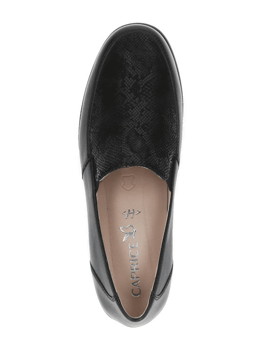 Δερμάτινα Γυναικεία Loafers σε Μαύρο Χρώμα