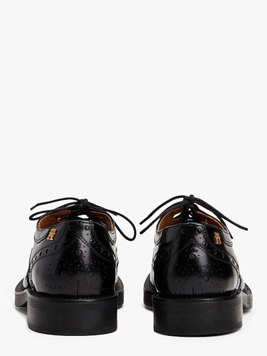 Leather Women's Loafers in Black Color