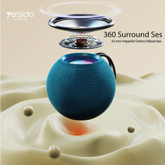 Yesido Ηχείο Bluetooth Μπλε