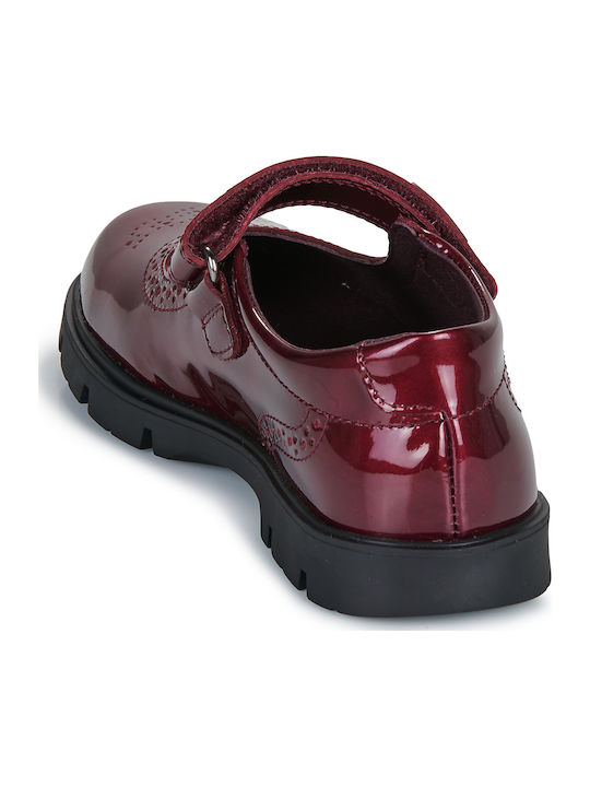 Παιδικές Μπαλαρίνες mit Bügel- und Schleifenverschluss Rot