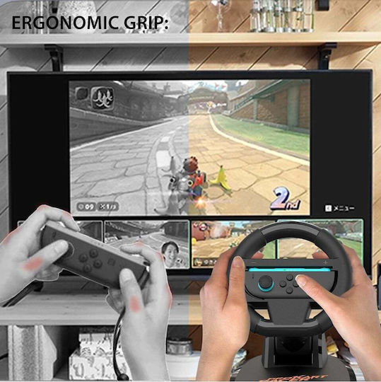 Subsonic Pro Kart Racer Duo Τιμονιέρα με Πετάλια για Switch / Switch 2 με 180° Περιστροφής