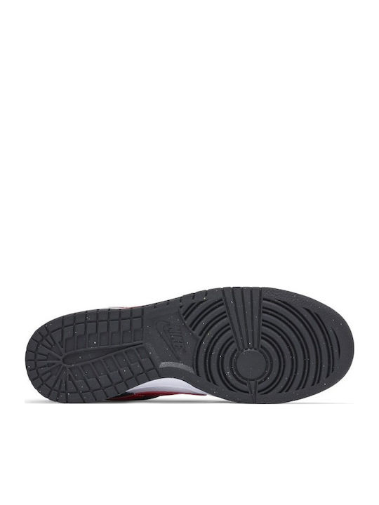 Dunk Sneakers Cu Talpă Joasă Retro Pentru Bărbați Negri / Albi / Roșii Universitate