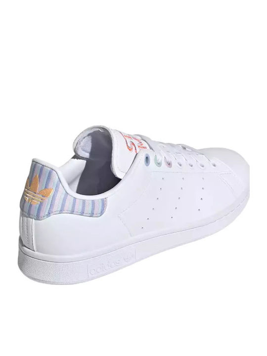 Stan Smith Damen Sneakers Cloud White / Violet Tone / Clear Pink