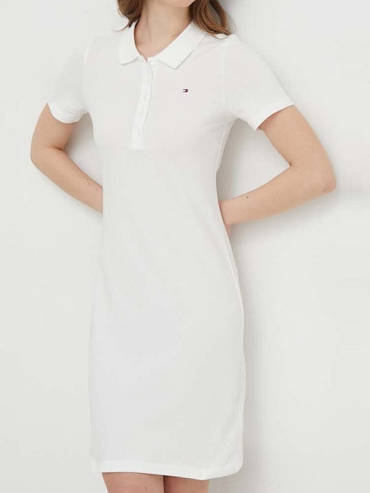 1985 Summer Mini Shirt Dress Beige WW0WW37853 YBL