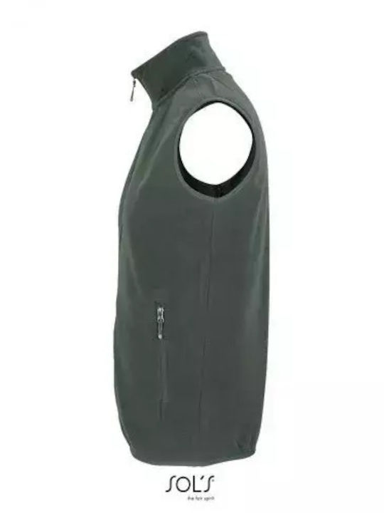 Sol's Factor Men's Sleeveless Promotional Cardigan Forest Green